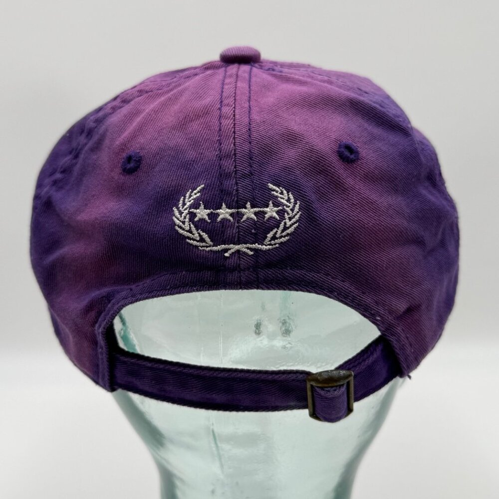 Field Grade Ruthless Hat Cap Strap Back Distressed Patch Purple One Size Adjust - Picture 3 of 11